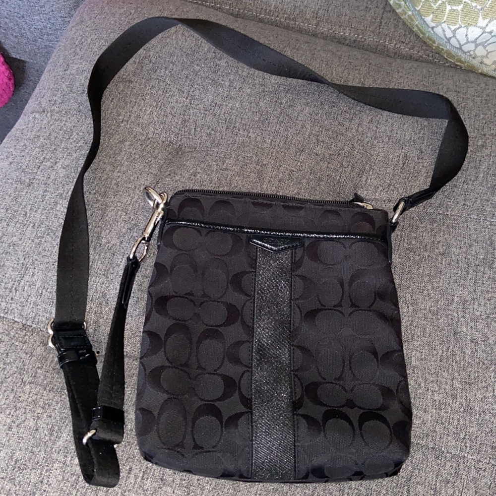 Black Coach Crossbody Purse - Picture 2 of 11